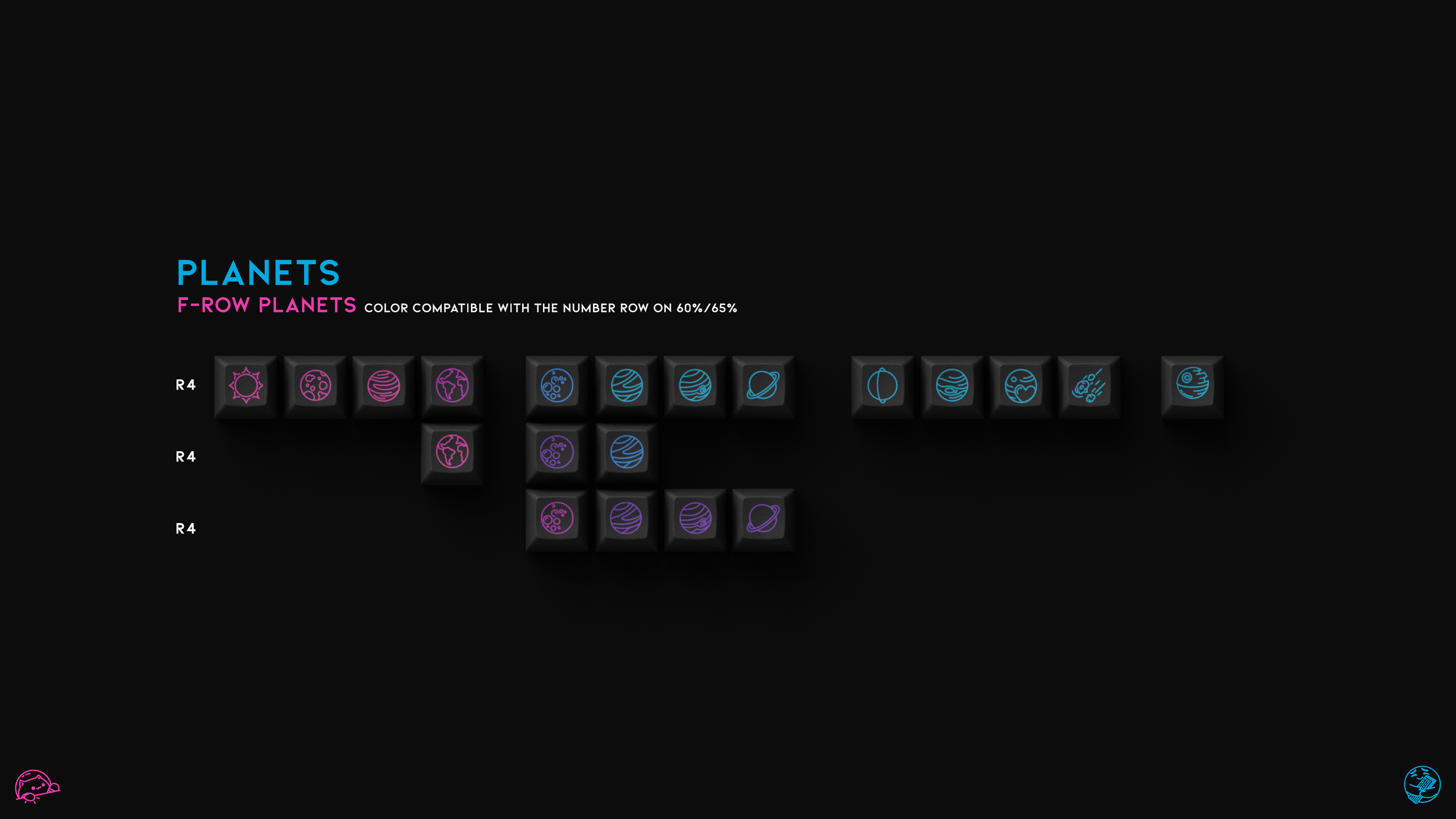 SATELLITES/PLANETS - F-Row Planets